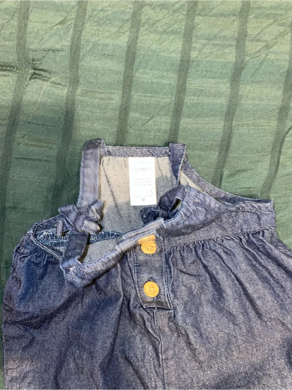 Carter’s denim romper newborn